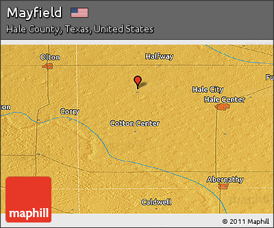 Physical Panoramic Map of Mayfield