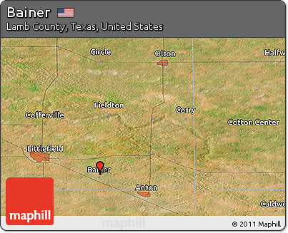 Satellite Panoramic Map of Bainer