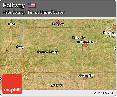 Satellite Panoramic Map of Halfway