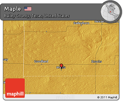 Physical 3D Map of Maple