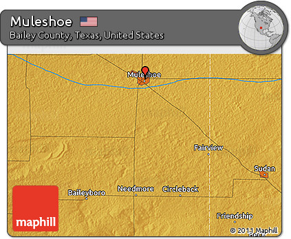 Physical 3D Map of Muleshoe