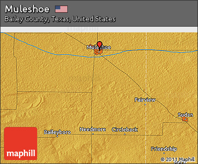 Physical 3D Map of Muleshoe