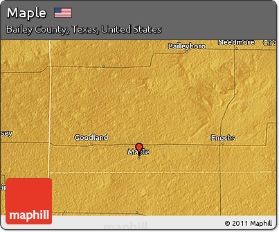 Physical 3D Map of Maple