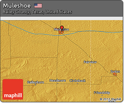 Physical 3D Map of Muleshoe