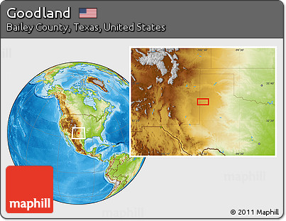 Physical Location Map of Goodland