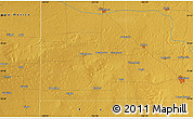 Physical Map of the area around 34° 0' 57" N, 102° 46' 30" W
