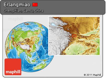 Physical Location Map of Erlangmiao