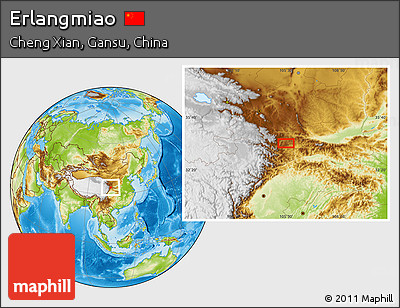 Physical Location Map of Erlangmiao