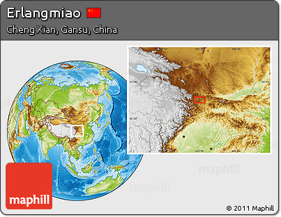 Physical Location Map of Erlangmiao