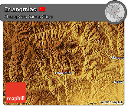 Physical Map of Erlangmiao