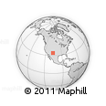 Outline Map of New Mexico, rectangular outline
