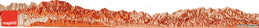 Political Horizon Map of the Area around 34° 0' 57" N, 108° 1' 30" E