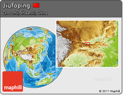 Physical Location Map of Jiufoping