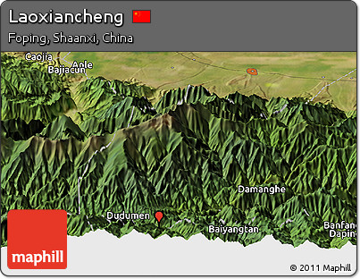 Satellite Panoramic Map of Laoxiancheng