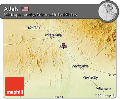 Physical Map of Allah