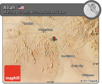 Satellite Map of Allah