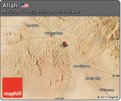Satellite Map of Allah