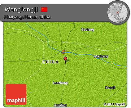 Physical 3D Map of Wanglongji