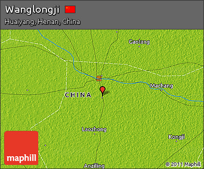 Physical 3D Map of Wanglongji