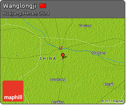 Physical 3D Map of Wanglongji