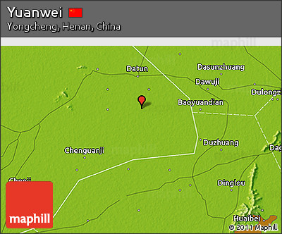 Physical 3D Map of Yuanwei