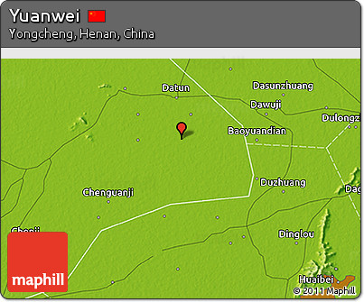Physical 3D Map of Yuanwei