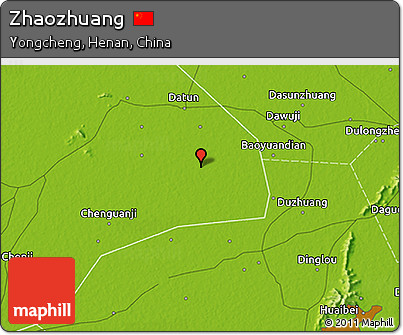 Physical 3D Map of Zhaozhuang