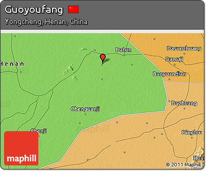 Political 3D Map of Guoyoufang