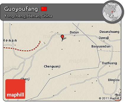 Shaded Relief 3D Map of Guoyoufang