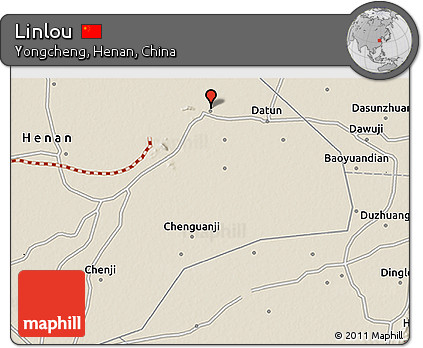 Shaded Relief 3D Map of Linlou