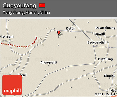 Shaded Relief 3D Map of Guoyoufang