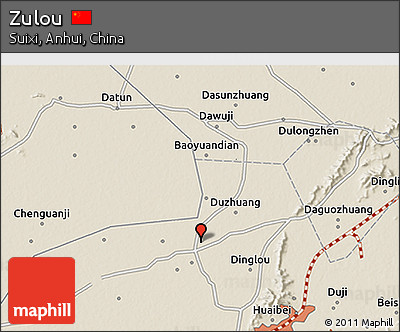 Shaded Relief 3D Map of Zulou