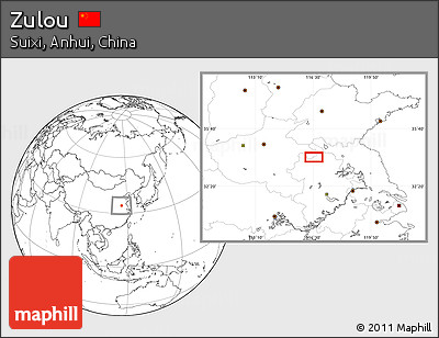 Blank Location Map of Zulou