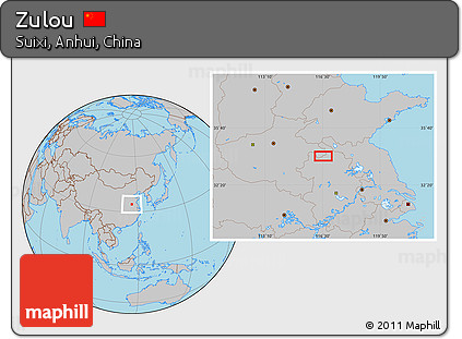 Gray Location Map of Zulou