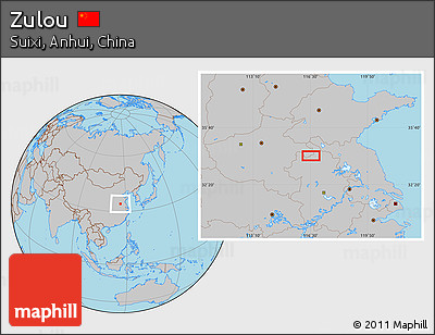 Gray Location Map of Zulou