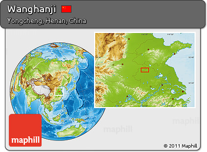 Physical Location Map of Wanghanji
