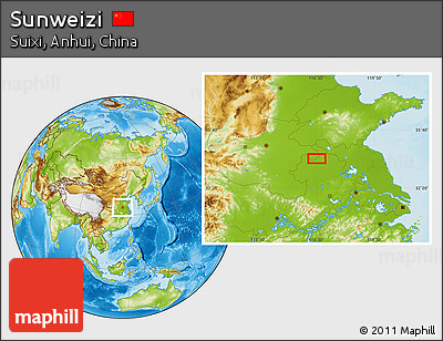 Physical Location Map of Sunweizi
