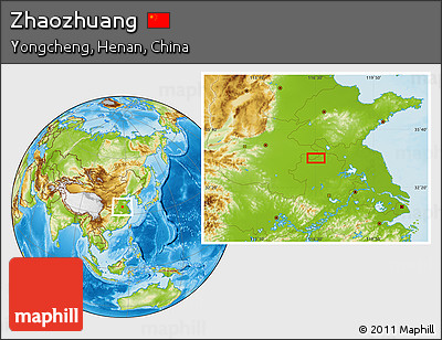 Physical Location Map of Zhaozhuang