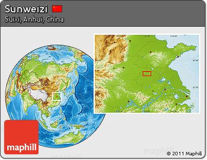 Physical Location Map of Sunweizi