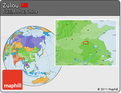 Political Location Map of Zulou