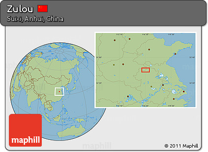 Savanna Style Location Map of Zulou