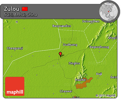 Physical Map of Zulou