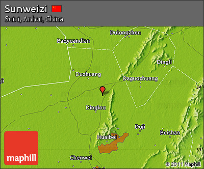 Physical Map of Sunweizi