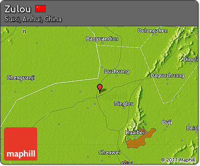 Physical Map of Zulou