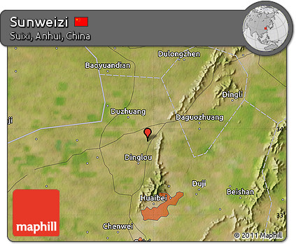 Satellite Map of Sunweizi