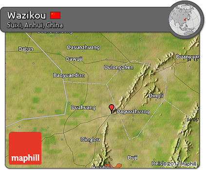Satellite Map of Wazikou