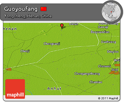Physical Panoramic Map of Guoyoufang