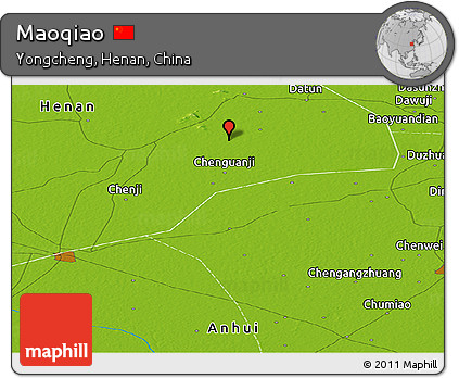 Physical Panoramic Map of Maoqiao