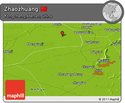 Physical Panoramic Map of Zhaozhuang