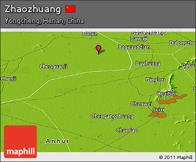 Physical Panoramic Map of Zhaozhuang